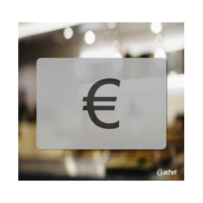 Vinilo Euro € Caja Ventana